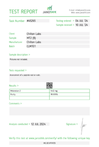 Melanotan II MT2 10mg vial