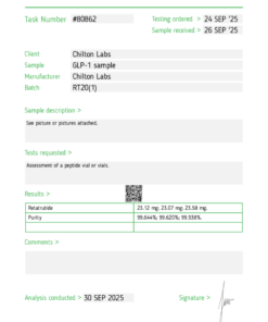 Retatrutide 20mg vial