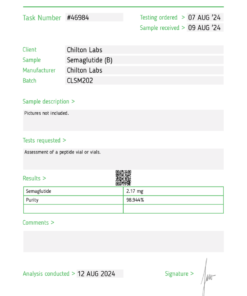 Semaglutide 2mg vial