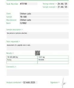 Thymosin TB-500 (889 Da) 10mg vial