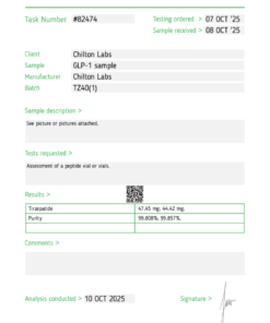 Tirzepatide 40mg vial